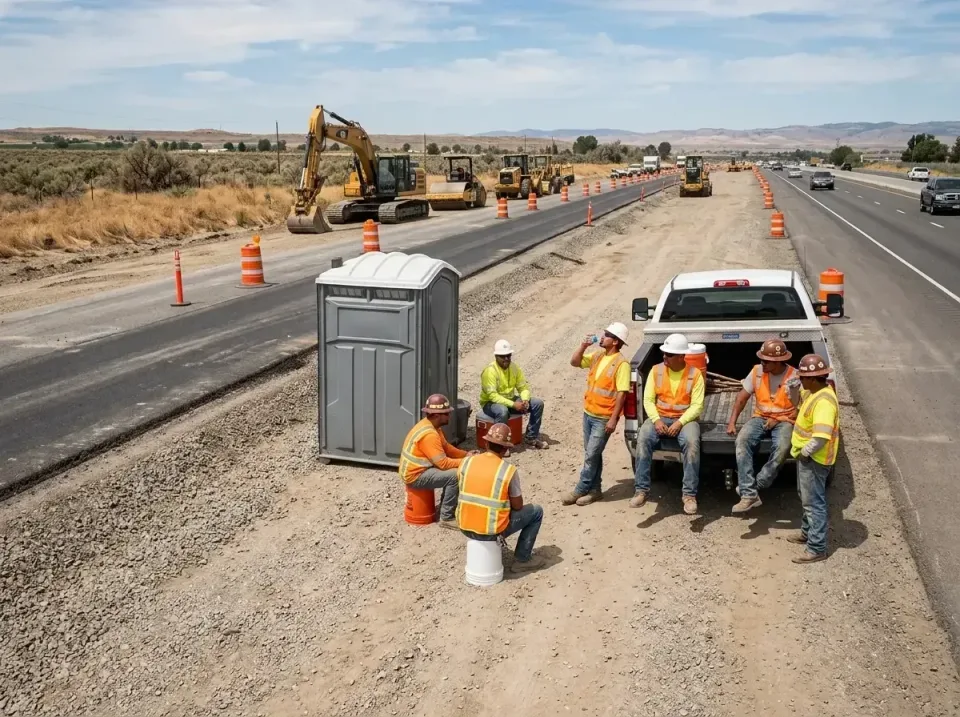 highway-road-construction-crew-007 — frequently asked questions, Porta Potty and Restroom Rentals in Auburn, IN